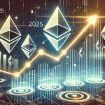 Gráfico de precios de Ethereum mostrando tendencia alcista hacia 2025.